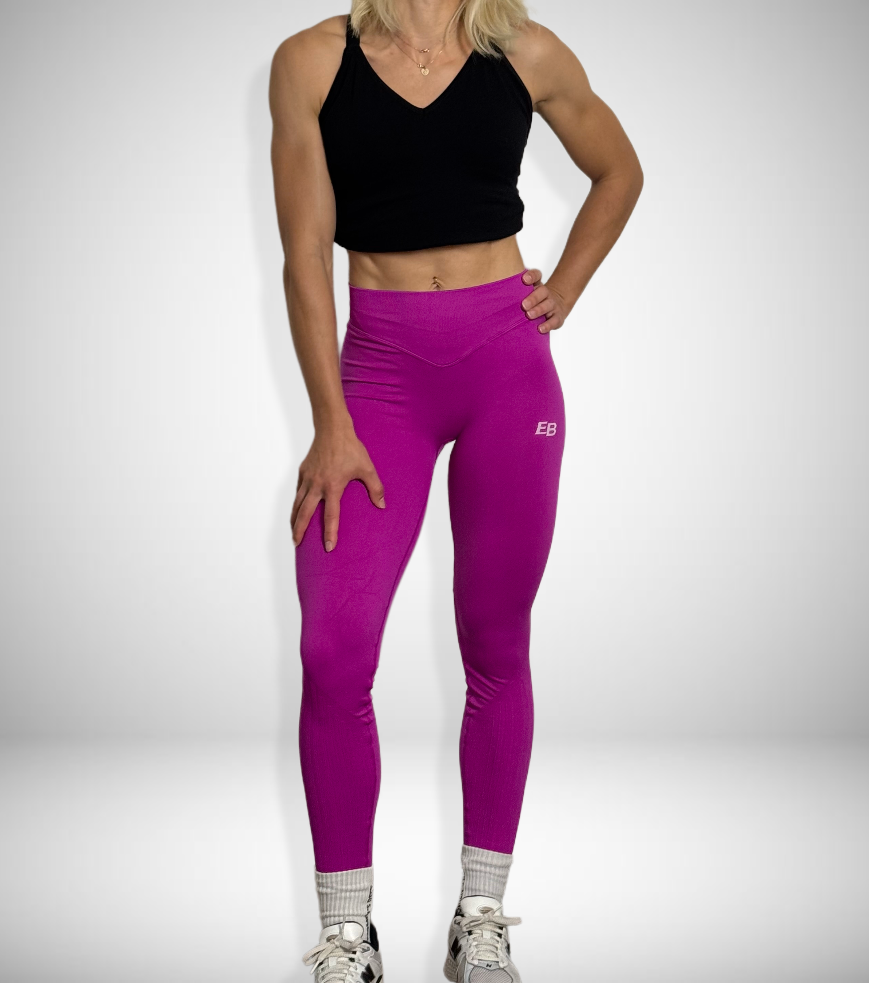 PERFORMANCE LEGGINGS — POWERHOUSE FUCHSIA